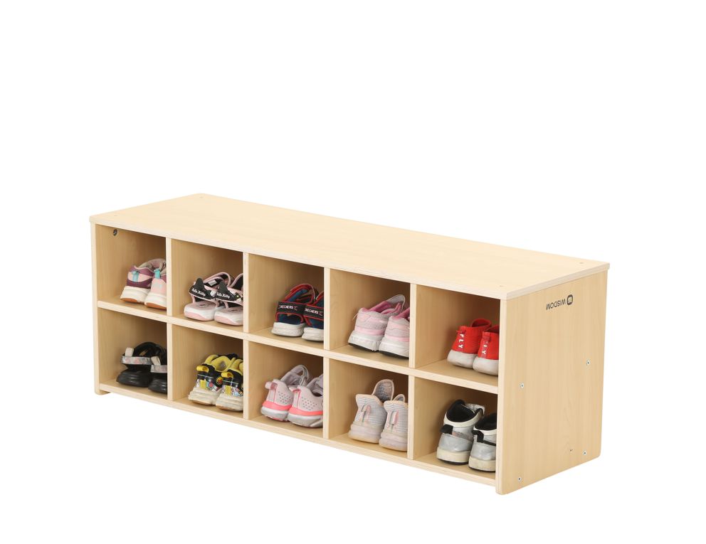 Kindergarten Schuhregal OWLAF, 10 Fächer